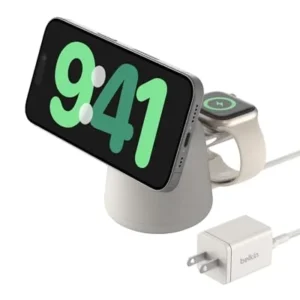 Belkin, MagSafe Charger, iPhone Wireless Charger, Apple Watch Charger, Fast Charging Dock, 2-in-1 Charger, USB-C Charging Dock, Belkin Pakistan, Wireless Charging Station