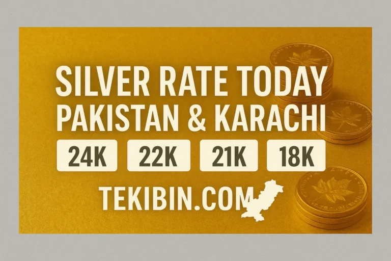 Silver Rate in Pakistan Today 29 August 2025